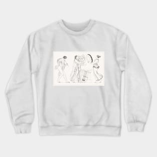 Grecian Musical Performers Crewneck Sweatshirt